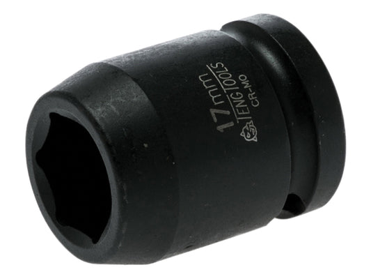 Teng 17mm Impact Socket Hexagon 6 Point 1/2in Drive TEN920517N