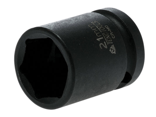 Teng 21mm Impact Socket Hexagon 6-Point 1/2in Drive TEN920521N
