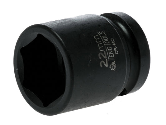 Teng 22mm Impact Socket Hexagon 6-Point 1/2in Drive TEN920522N