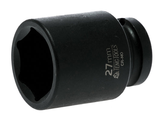 Teng 27mm Impact Socket Hexagon 6 Point 1/2in Drive TEN920527N