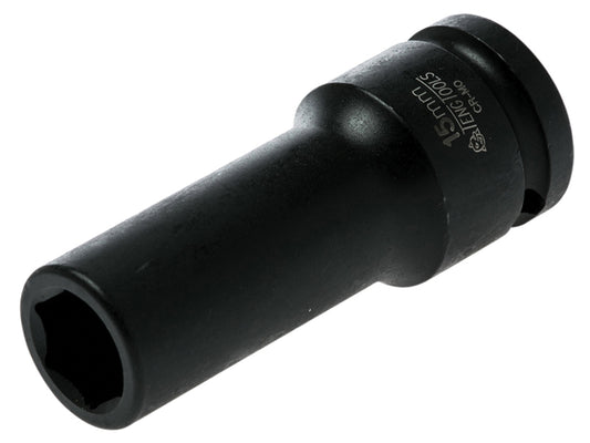 Teng 15mm Deep Impact Socket Hexagon 6 Point 1/2in Drive TEN920615N