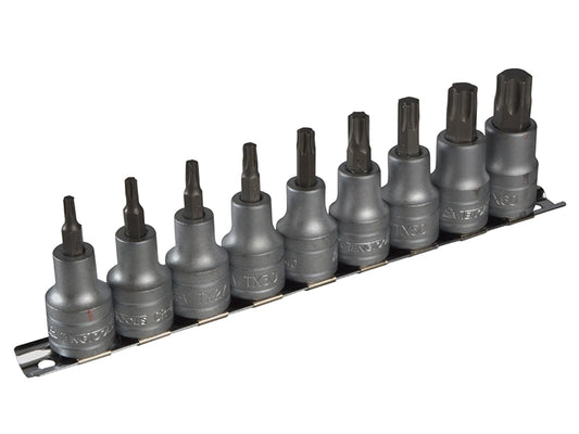 Teng M1213TX Socket Clip Rail Set of 9 Internal TORX 1/2in Drive TENM1213TX