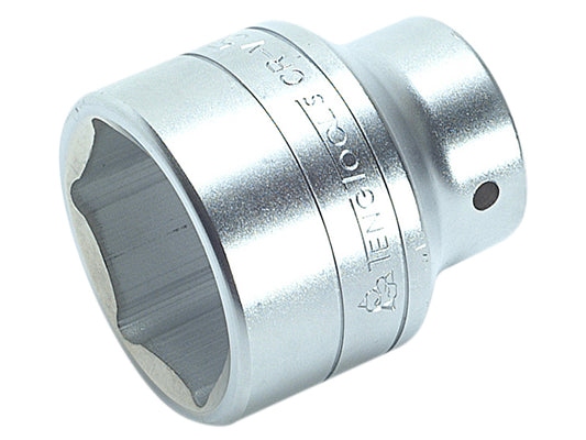 Teng 50mm 3/4in Drive Hexagon Socket Standard Length Satin Finish TENM340550