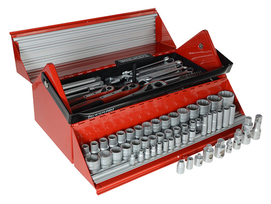 Teng TC187 Mega Rosso Tool Kit Set of 187 1/4 3/8 & 1/2in TENTC187
