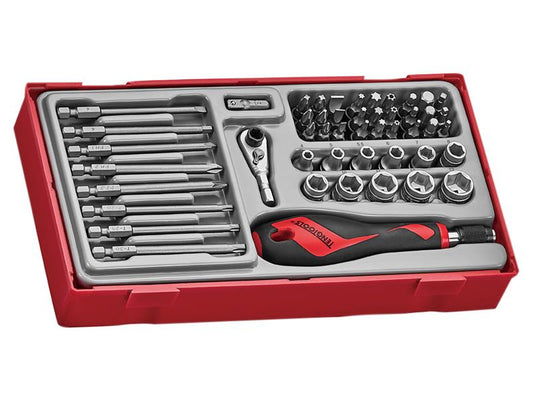 Teng 1/4in Drive Socket Bit & Quick Chuck Driver Set 49 Piece TTMDQ49