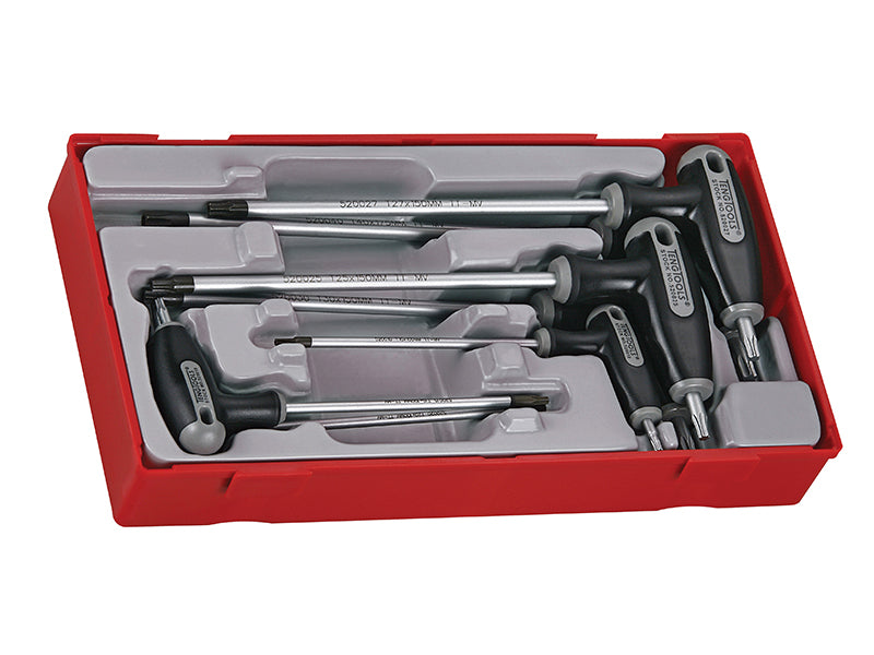 Teng TTTX7 TX/TPX TORX T-Handle Screwdriver Set, 7 Piece TENTTTX7