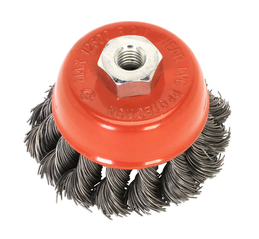 Sealey Twist Knot Wire Cup Brush �65mm M14 x 2mm TKCB651