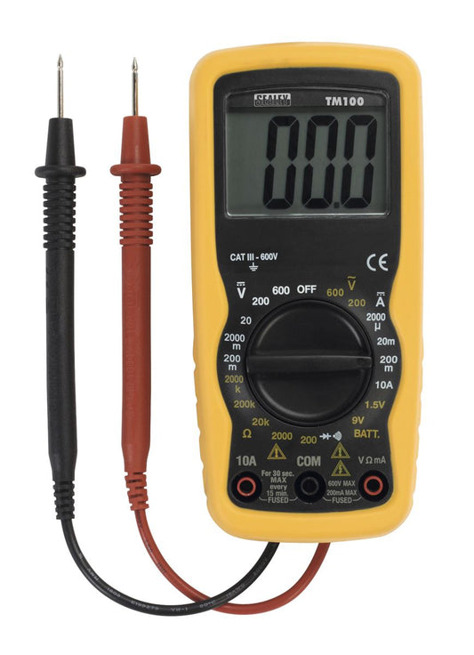 Sealey Professional Digital Multimeter - 6-Function TM100