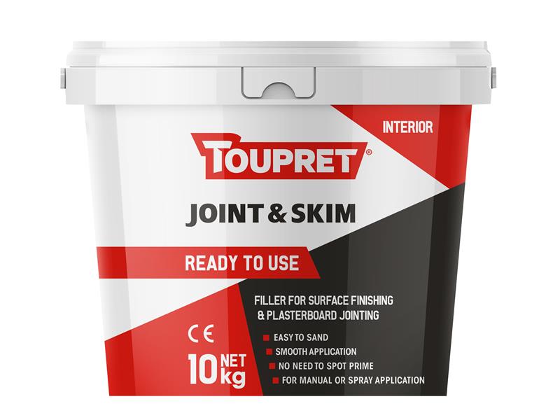 Toupret Ready To Use Joint & Skim 10kg TOUFGBJP10