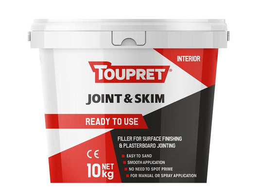 Toupret Ready To Use Joint & Skim 10kg TOUFGBJP10