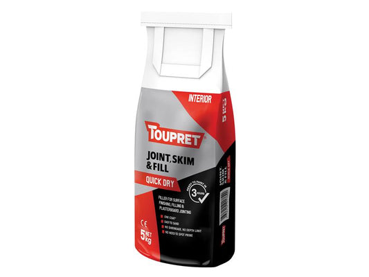 Toupret Quick Dry Joint Skim & Fill 5kg TOUFGBJSR05G