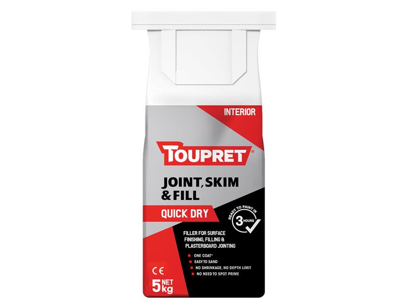 Toupret Quick Dry Joint Skim & Fill 5kg TOUFGBJSR05G