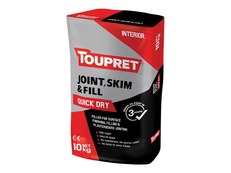 Toupret Quick Dry Joint Skim & Fill 10kg TOUFGBJSR10G