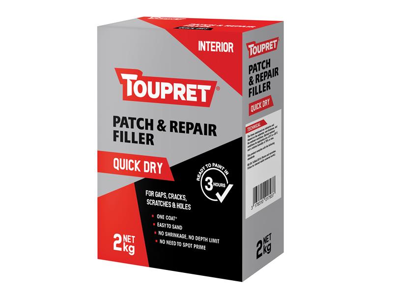 Toupret Quick Dry Patch & Repair 2kg TOUFGREB02GB
