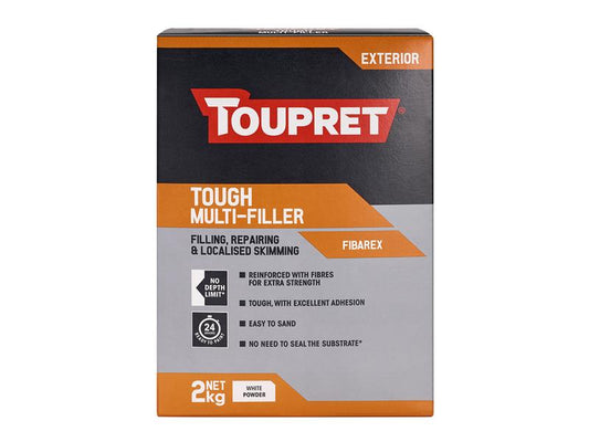 Toupret Tough Multi Filler 2kg Exterior Use Overcoat In 24 Hours TOUTTFIBA02