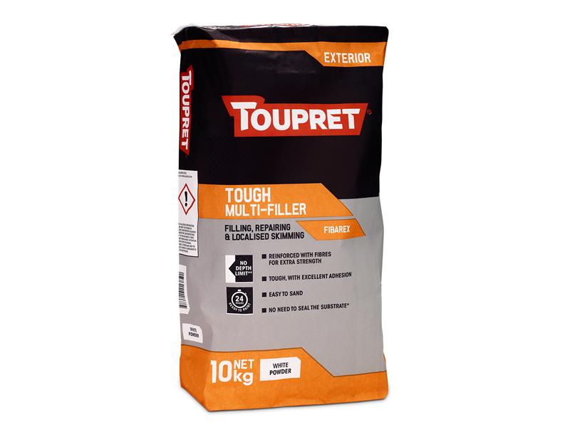 Toupret Tough Exterior Multi Filler 10kg Paint Time 24 Hours TOUTTFIBA10