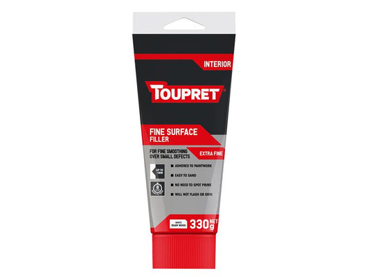 Toupret Fine Surface Filler 330g Smooth Finish Overpaint In 8 Hours TOUTTLIPTUB