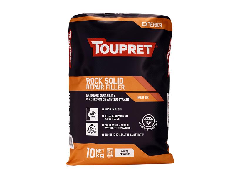 Toupret Rock Solid Repair Filler 10kg Repairs With No Depth Limit TOUTTMUX01