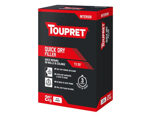 Toupret Quick Dry Filler 2kg Interior Any Depth Overcoat In 3 Hours TOUTTREB902