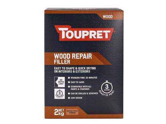 Toupret Wood Repair Filler 2kg No Depth Limit Paint Varnish Stain TOUTTREPBO02