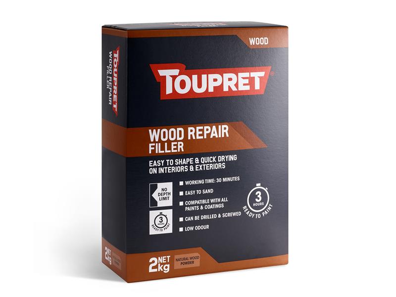 Toupret Wood Repair Filler 2kg No Depth Limit Paint Varnish Stain TOUTTREPBO02