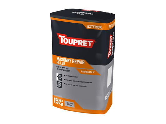 Toupret Exterior Masonry Repair Filler 15kg TOUTTTHR15