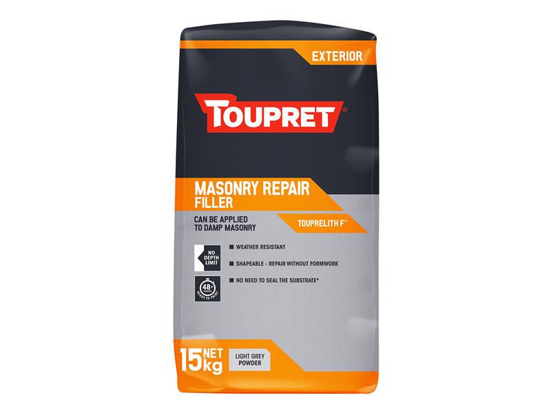 Toupret Exterior Masonry Repair Filler 15kg TOUTTTHR15