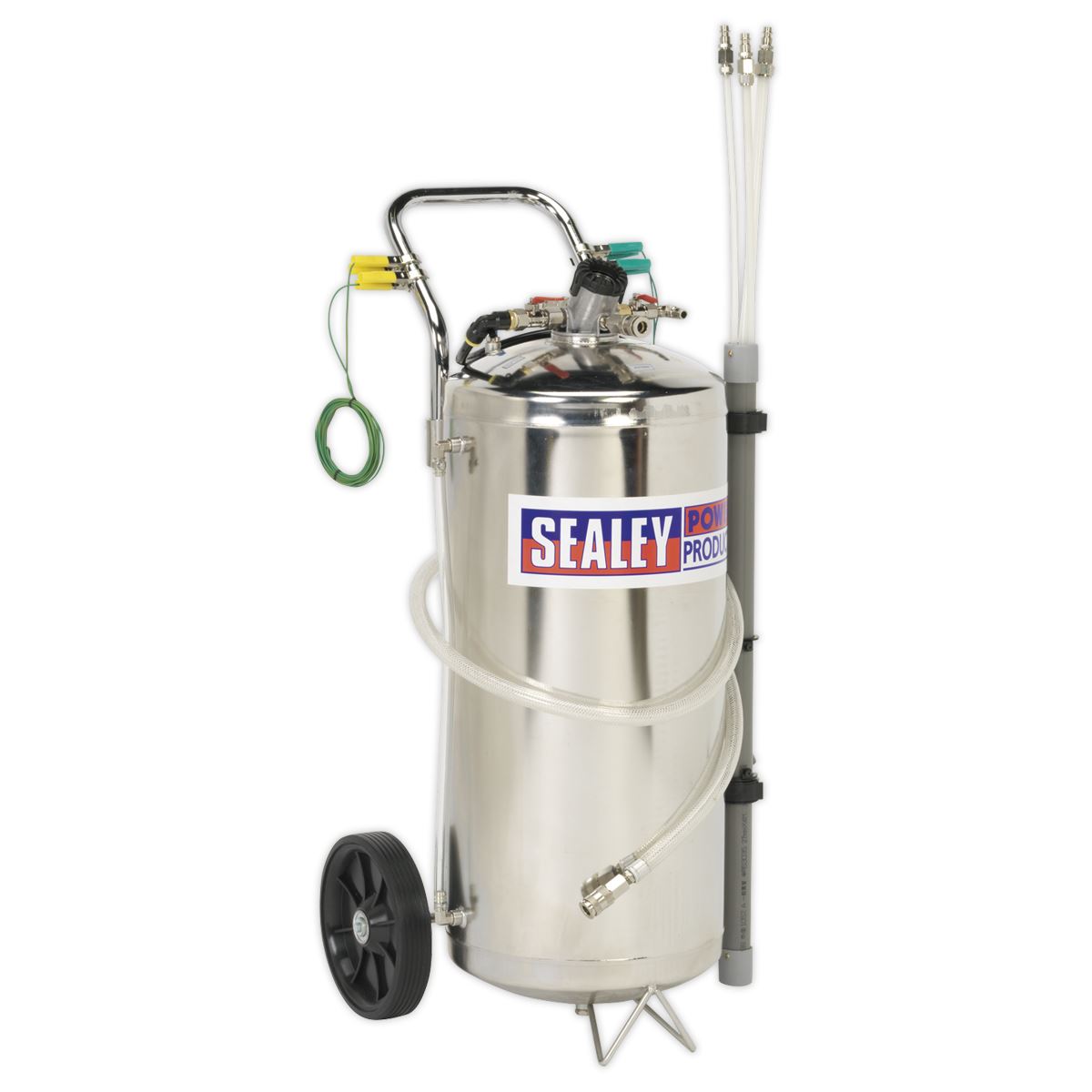 Sealey Air Operated Fuel Drainer 40L Stainless Steel TP200S