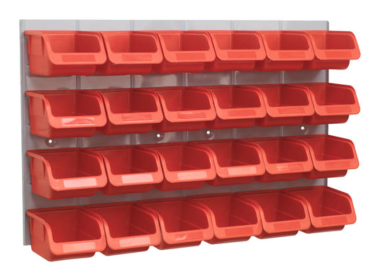 Sealey Bin & Panel Combination 24 Bins - Red TPS130