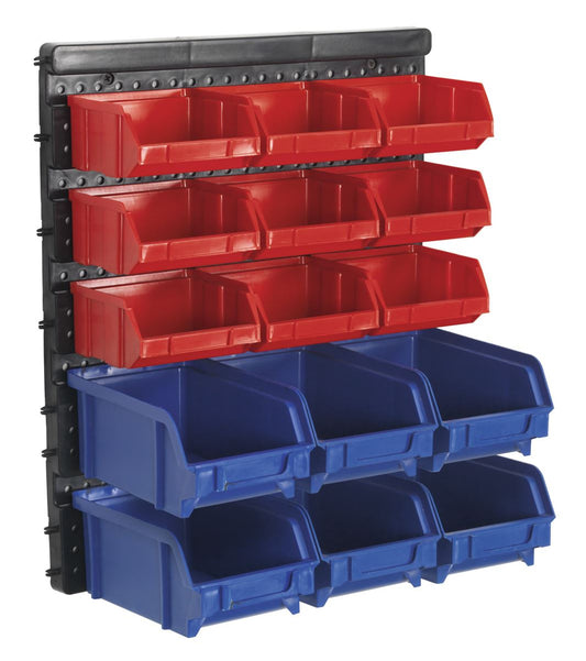 Sealey Bin Storage System Wall Mounting 15 Bins TPS1569WM