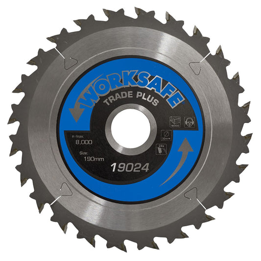Sealey Trade Plus Circular Saw Blade �190 x 30mm - 24tpu TPS19024