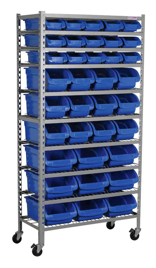 Sealey Mobile Bin Storage System 36 Bins TPS36