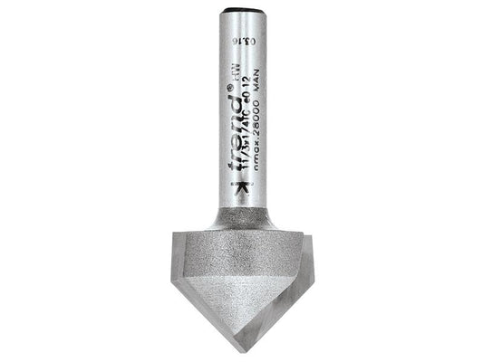 Trend 11/3 x 1/4 TCT V-Groove Cutter 45° 9.2 x 19.1mm TRE11314TC