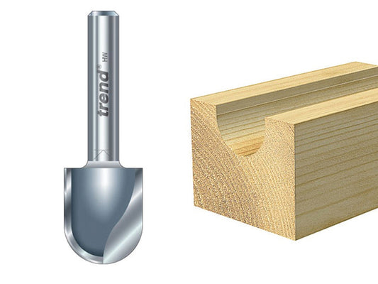 Trend 12/3 x 1/4 TCT Radius Cutter 3.0mm Radius TRE12314TC
