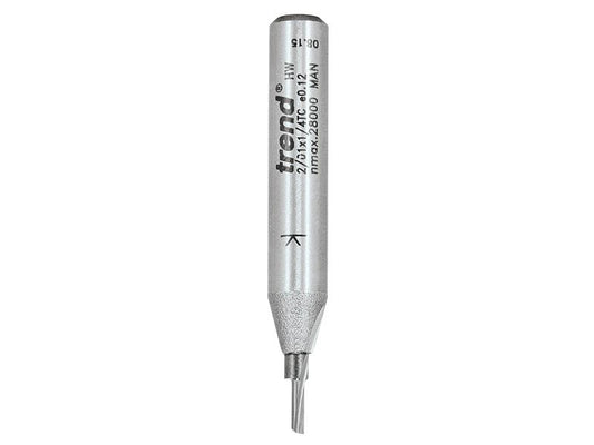 Trend 2/01 x 1/4 TCT Single Flute Cutter 1.5 x 6.0mm TRE20114TC