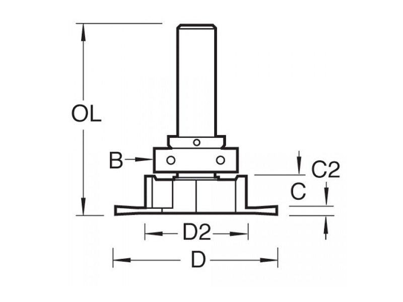Trend 334 x 1/2 TCT Aquamac Recessor TRE33412TC