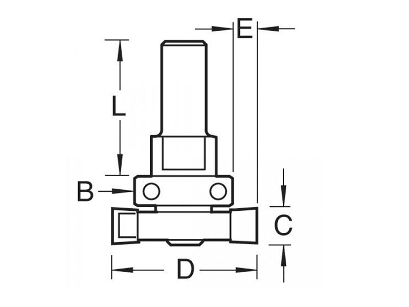 Trend 348 x 1/2 TCT Intumescent Cutter 15 x 40mm TRE34812TC