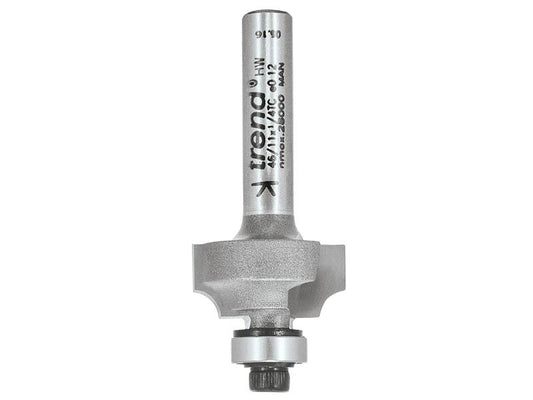 Trend 46/11 x 1/4 TCT Bearing Guided Ovolo & Round Over 3.2mm Radius TRE461114TC