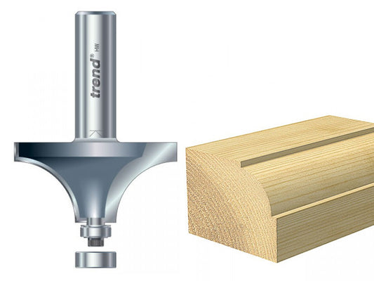 Trend 46/17 x 1/2 TCT Bearing Guided Ovolo & Round Over 19.1mm Radius TRE461712TC
