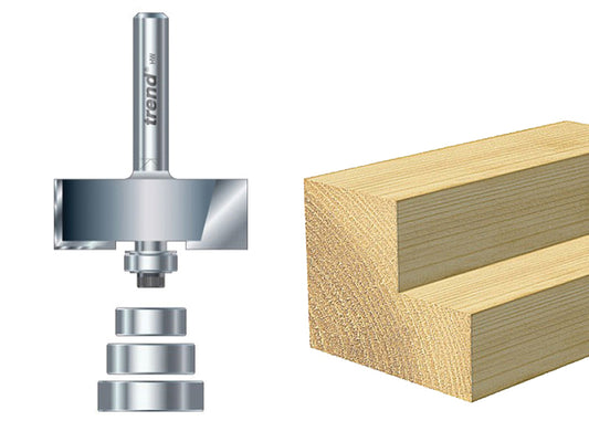 Trend 46/39 x 1/2 TCT Bearing Guided Rebate Set 35 x 12.7mm TRE463912TC