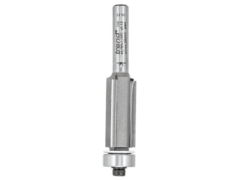 Trend 46/82 x 1/2 TCT 90° Bearing Guided Triple Flute Cutter 12.7 x 38.1mm TRE468212TC