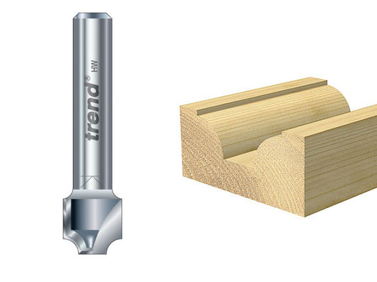 Trend 7/01 x 1/4 TCT Ovolo & Round Over 2.5mm Radius TRE70114TC