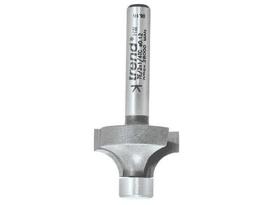 Trend 7E/2 x 1/4 TCT Pin Guided Round Over 6.3mm Radius TRE7E214TC