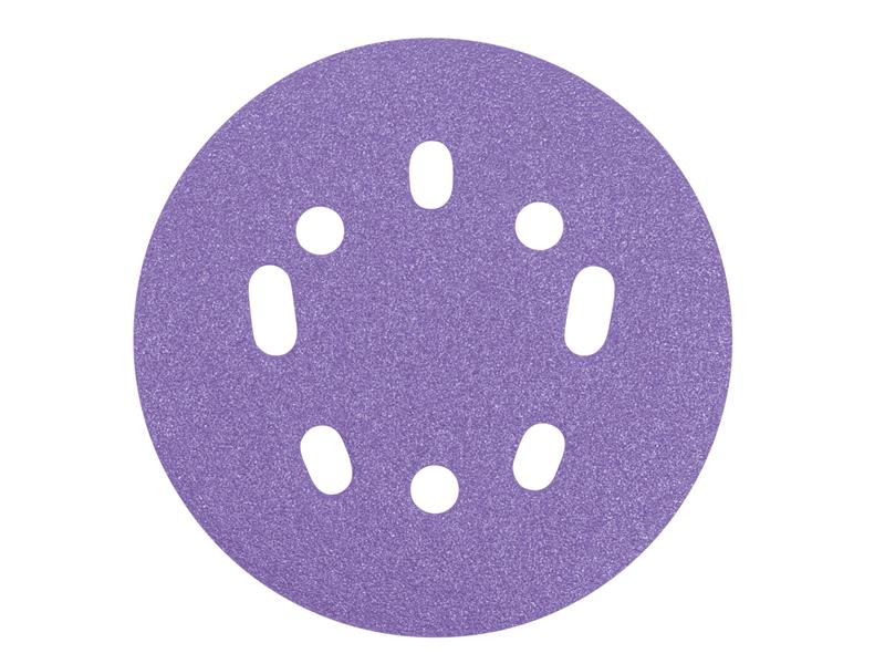 Trend Aluminium Oxide Orbital Sanding Disc 125mm x 240G (Pack 10) TREAB125240A