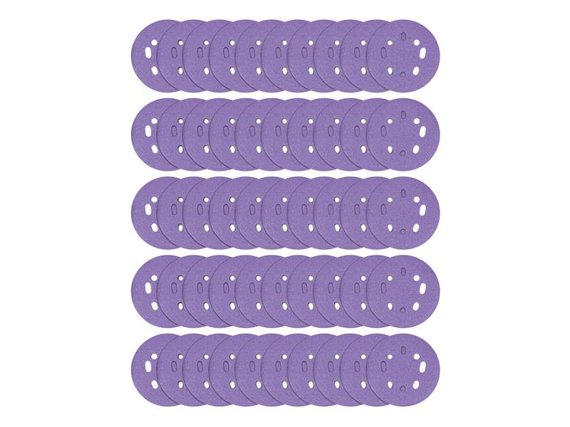 Trend Aluminium Oxide Orbital Sanding Disc 125mm x 240G (Pack 50) TREAB125240B