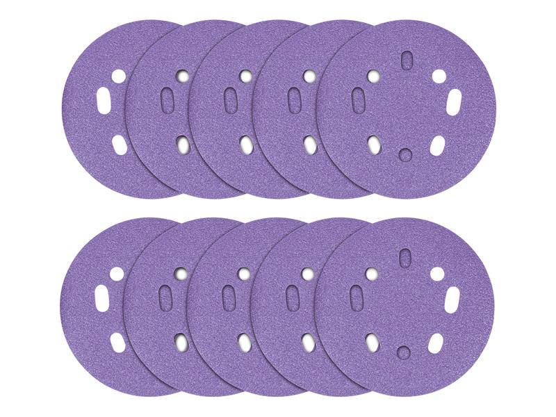 Trend Zirconium Orbital Sanding Disc 125mm x 60G (Pack 10) TREAB12560Z