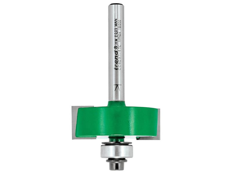 Trend C040 x 1/4 TCT Bearing Guided Rebater 35.0mm TREC04014TC