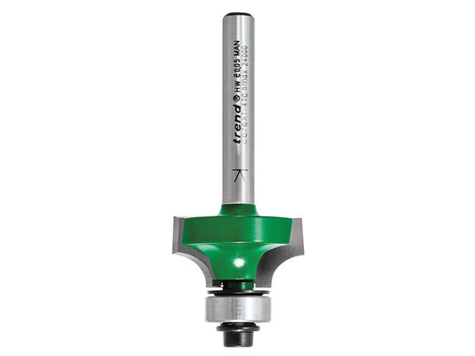 Trend C076 x 1/4 TCT Bearing Guided Ovolo & Round Over 6.3mm Radius TREC07614TC
