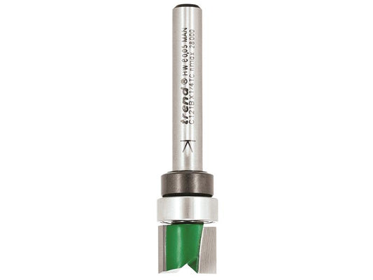 Trend C121B x 1/4 TC Bearing Guided Template Profile Cutter 12.7mm x 9.5mm TREC121B14TC