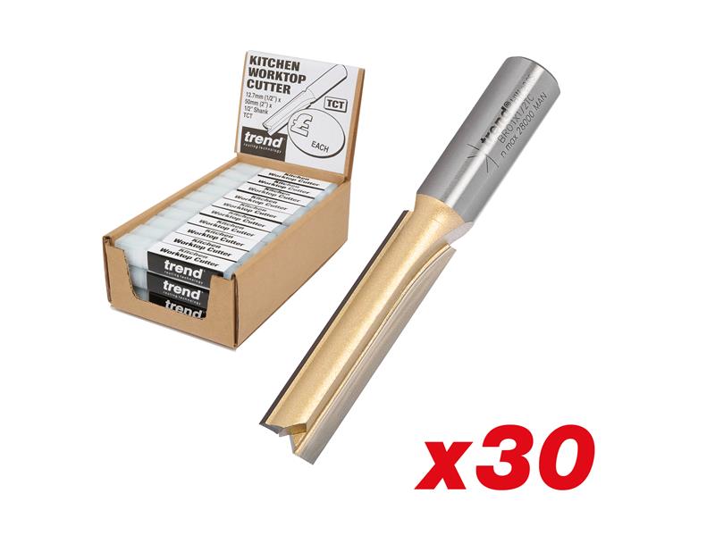 Trend 1/2in 50mm Kitchen Worktop Cutter Display 30 Cutters BR01 – Top ...